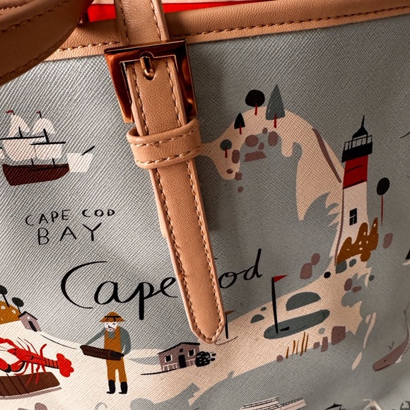 Spartina brand North East Coastal Map Tote Bag - Picture 7 of 10